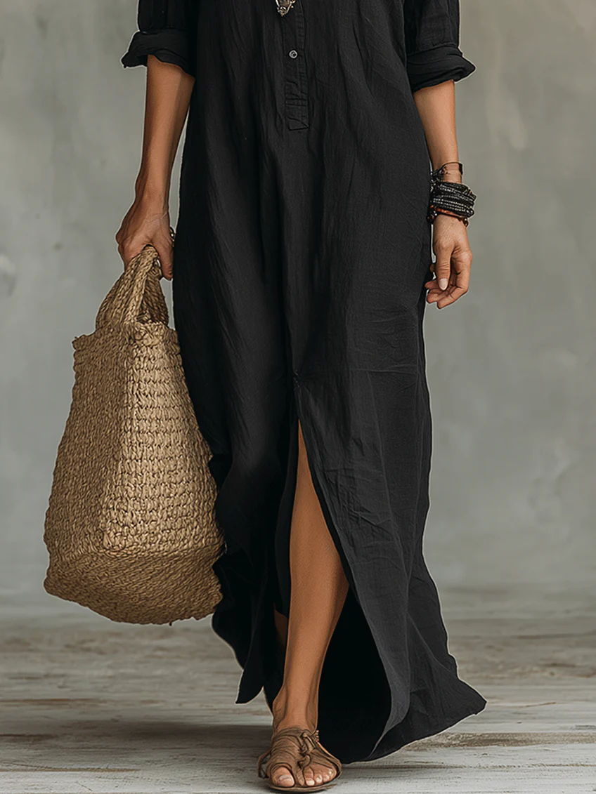 WILLOW | Effortless Button-Down Maxi Dress