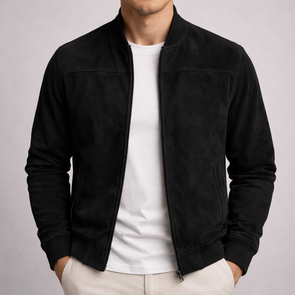 Sullivan Suede Bomber Jacket