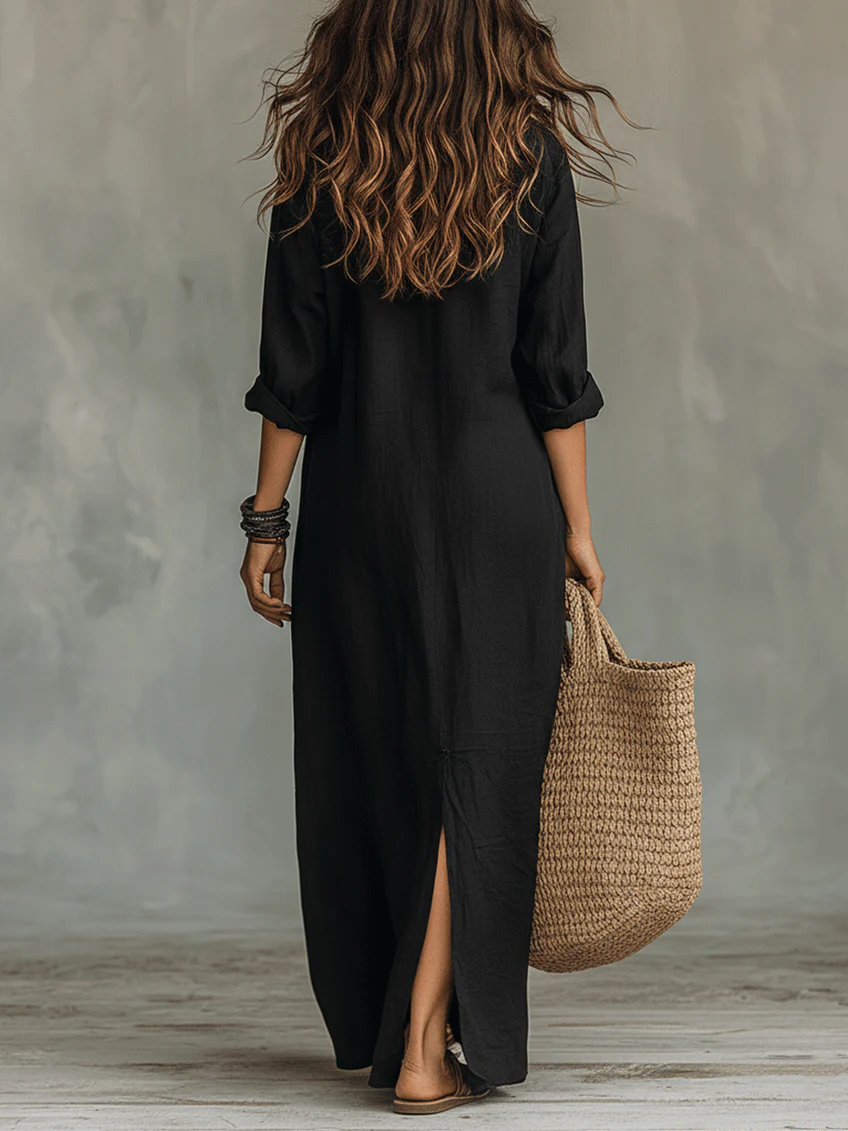 WILLOW | Effortless Button-Down Maxi Dress