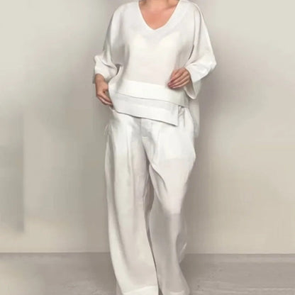 Lena | Relaxed Cotton-Linen Two-Piece Set