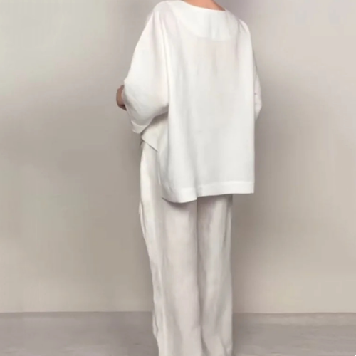 Lena | Relaxed Cotton-Linen Two-Piece Set